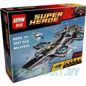 Конструктор Lepin 07043 Авианосец Щ.И.Т. Helicarrier (3057 деталей)